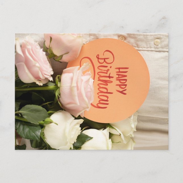 HAPPY BIRTHDAY POSTKARTE (Vorderseite)