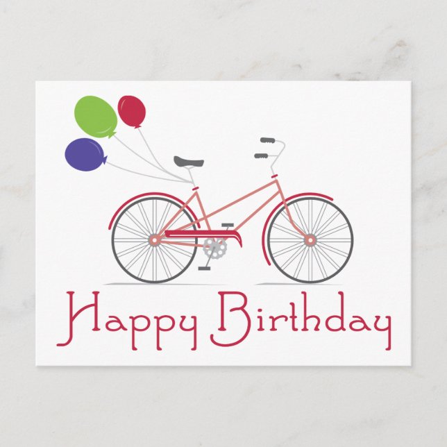 Happy Birthday Postkarte (Vorderseite)