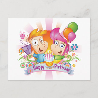 Happy Birthday Postkarte