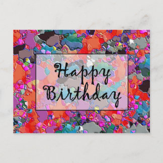 Happy Birthday Postkarte