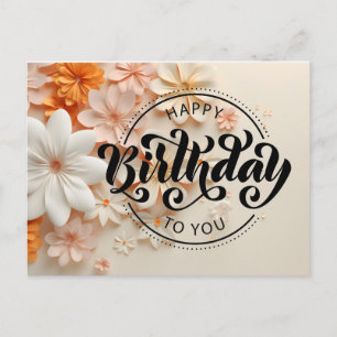 Happy Birthday Postkarte