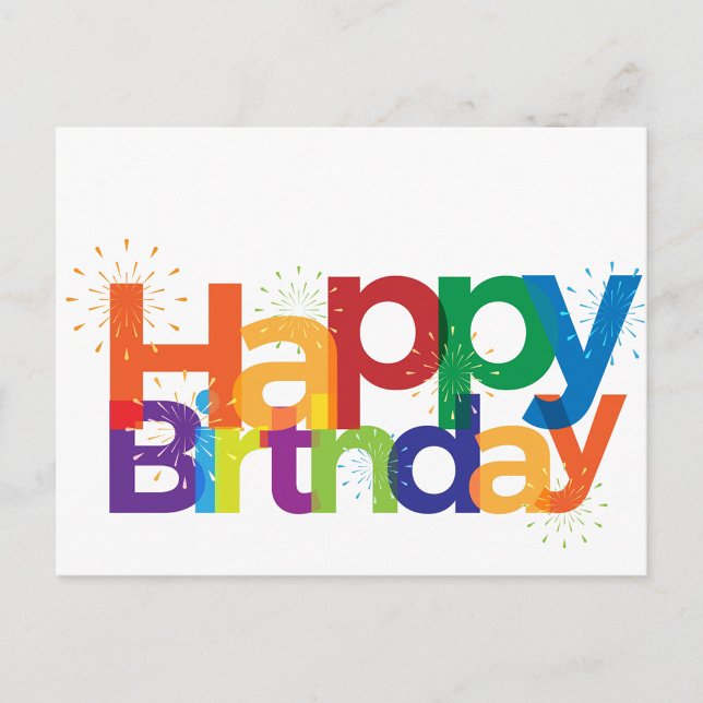 Happy Birthday Postkarte (Happy Birthday Postcard!)
