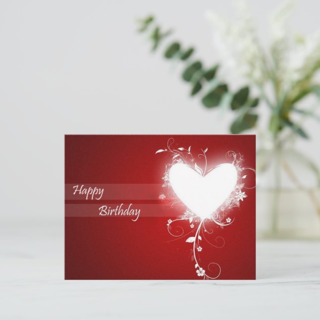 Happy Birthday Postkarte (Stehend Vorderseite)