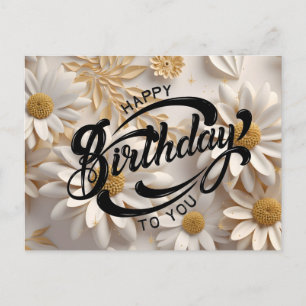 Happy Birthday Postkarte