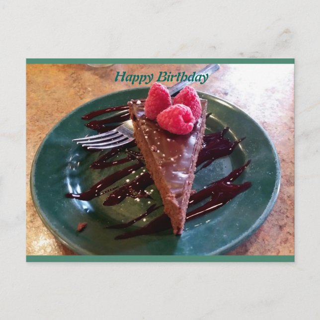 Happy Birthday Postkarte (Vorderseite)