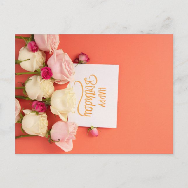 HAPPY BIRTHDAY POSTKARTE (Vorderseite)