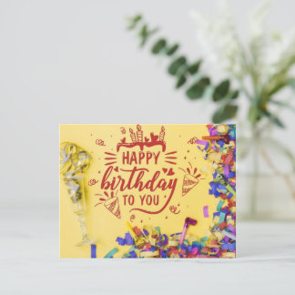 Happy Birthday Postkarte