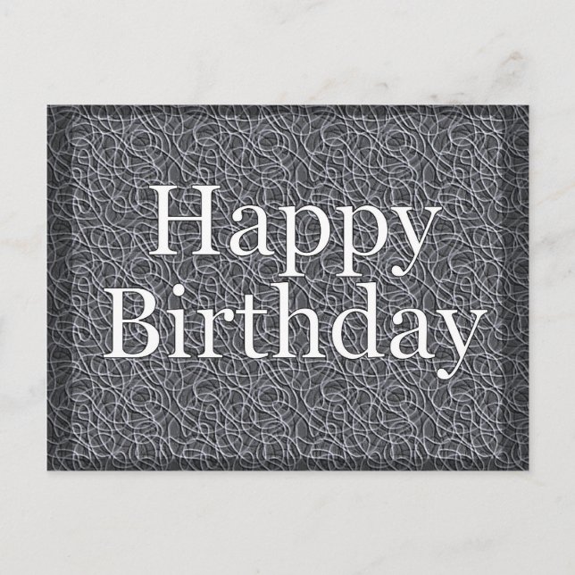 Happy Birthday Postkarte (Vorderseite)