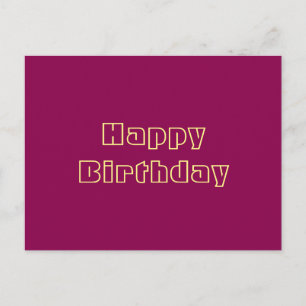Happy Birthday Postkarte