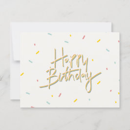 HAPPY BIRTHDAY POSTKARTE