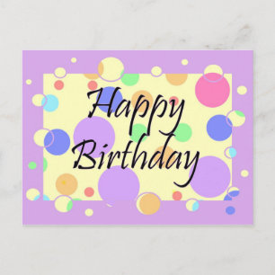 Happy Birthday Postkarte