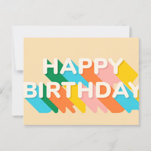HAPPY BIRTHDAY POSTKARTE