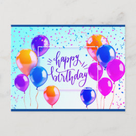 Happy Birthday Postkarte