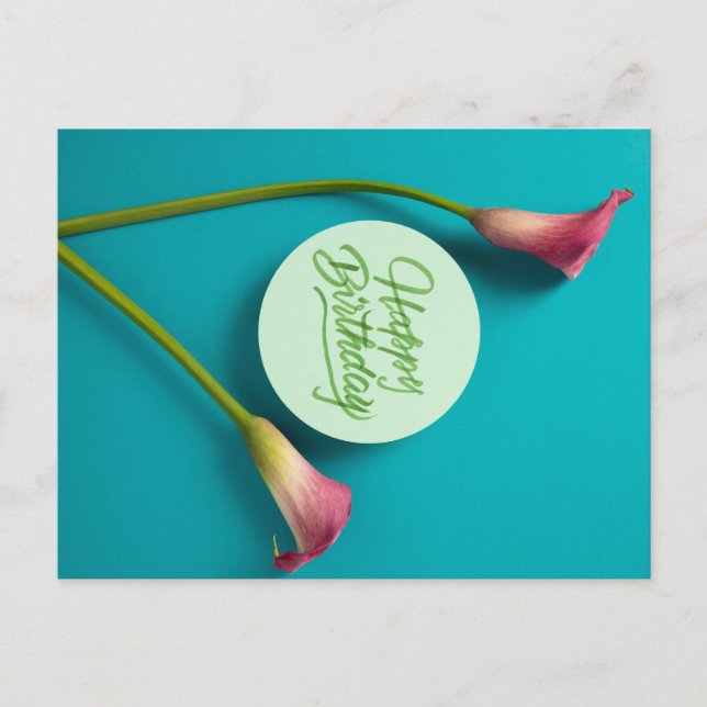 HAPPY BIRTHDAY POSTKARTE (Vorderseite)