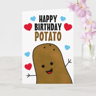 Happy Birthday Potato Karte