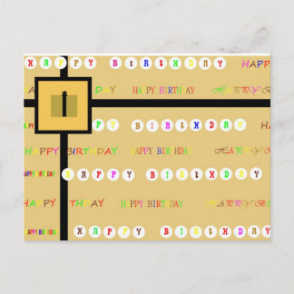 Happy Birthday Present Card Postkarte