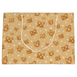 Happy Birthday Pretzels & Popcorn- Custom Gift Bag Große Geschenktüte