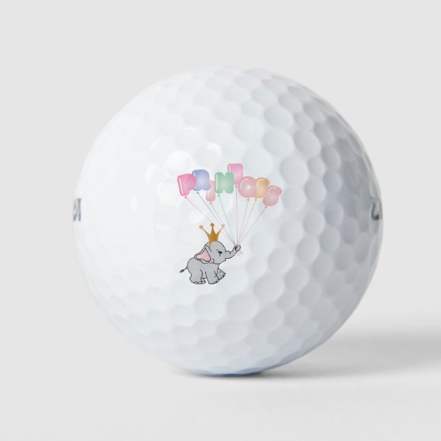 Happy Birthday Princess Images Baby Elephant Golfball (Vorderseite)