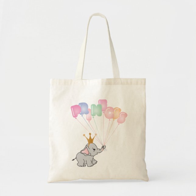 Happy Birthday Princess Images Baby Elephant Tragetasche (Vorne)