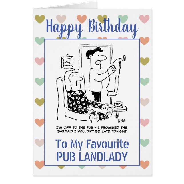 Happy Birthday Pub Landlady (Vorne)
