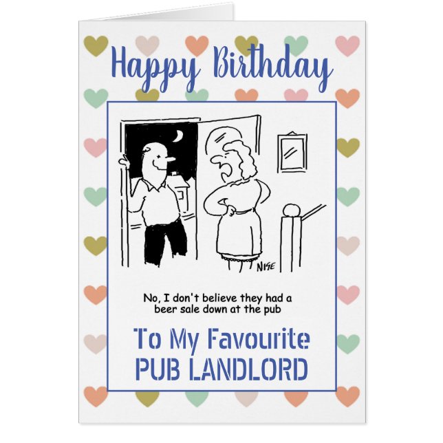 Happy Birthday Pub Landlord (Vorne)