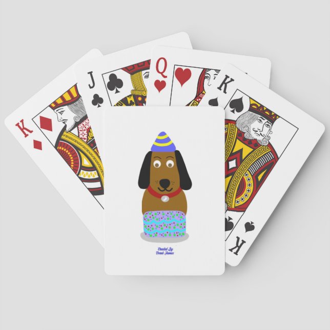 Happy Birthday Pup Classic Spielkarten (Rückseite)