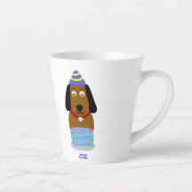 Happy Birthday Pup Kleine Latte Tasse