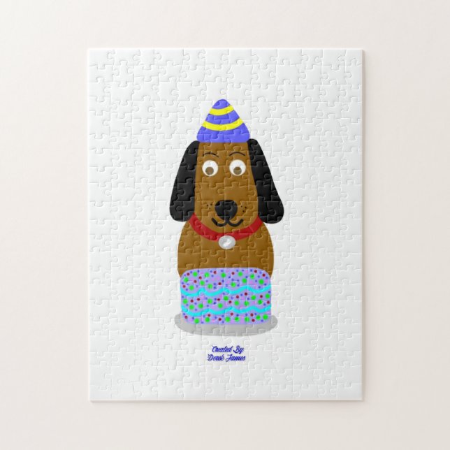 Happy Birthday Pup Puzzle (27,94 cm x 35,56 cm) (Vertikal)