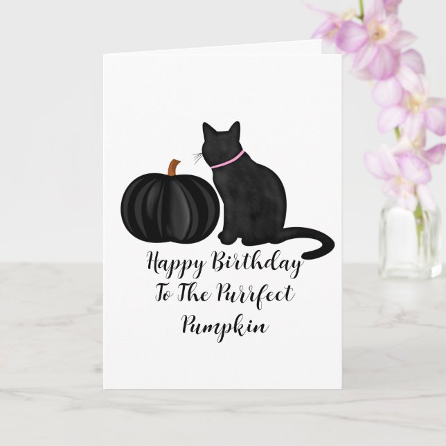 Happy Birthday Purfect Pumpkin Puff Karte (Orchidee)