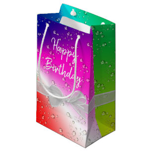 Happy Birthday Rainbow Bubbles Kleine Geschenktüte