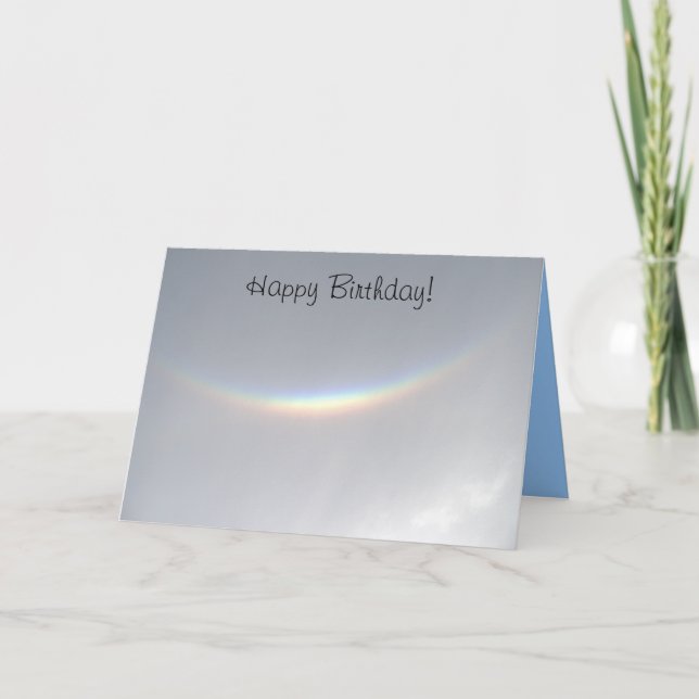 Happy Birthday Rare Face Rainbow Card Karte (Vorderseite)
