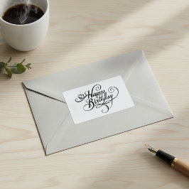 Happy Birthday Rechteckiger Aufkleber