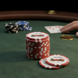 Happy Birthday Red Train Pokerchips