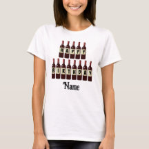 Happy Birthday Red Wine Flaschen individuell angep