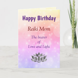 Happy Birthday Reiki Mama Design Card Karte