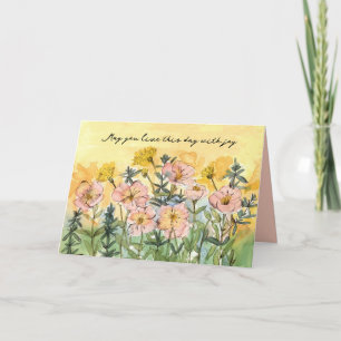 Happy Birthday Religious Sessings Joy Primrose Karte