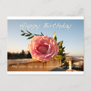 Happy Birthday Rose  Postkarte