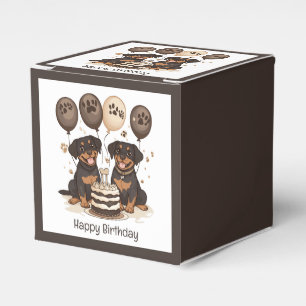 Happy Birthday Rottweiler Hunde Geschenkschachtel