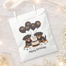 Happy Birthday Rottweiler Hunde Geschenktütchen