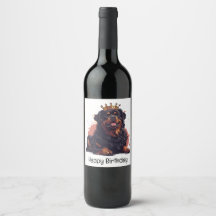 Happy Birthday Royal Rottweiler Dog Queen Crown