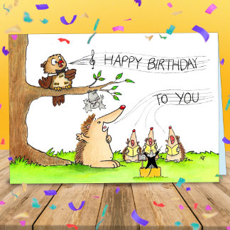 Happy Birthday Sänger grüßen Karte