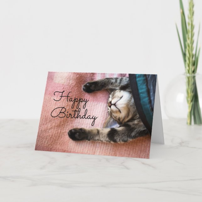 Happy Birthday | SchlummerKitten Karte (Vorderseite)