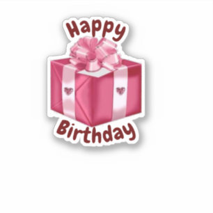 Happy Birthday Schnitt Aufkleber