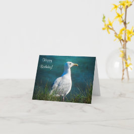Happy Birthday Seagull Karte