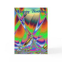 Happy Birthday Segelboote in Rainbows