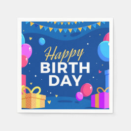 Happy Birthday Serviette