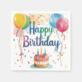 Happy Birthday Serviette