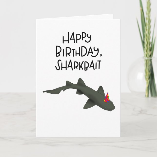 Happy Birthday Sharkbait-Karte Karte (Vorderseite)