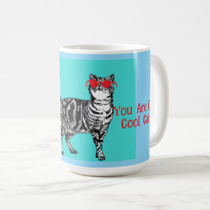 Happy Birthday Sie Cool Tabby Cat Mens Husband Kaffeetasse