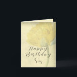 Happy Birthday Sis Sister Card Tulip Gelbe Liebe Karte<br><div class="desc">Tulpen sind eine der schönsten Blüten meines Frühlings. Eine meiner liebsten Blume ganz sicher. Jeder in deinem Leben wird diese Geburtstagskarte Liebe geben. Sie können einstellen, an wen Sie es senden möchten. Sie wird begeistert sein von der hellen, sonnigen Farbe mit einem etwas Vintagen Gefühl und einer großen schönen Tulpe...</div>